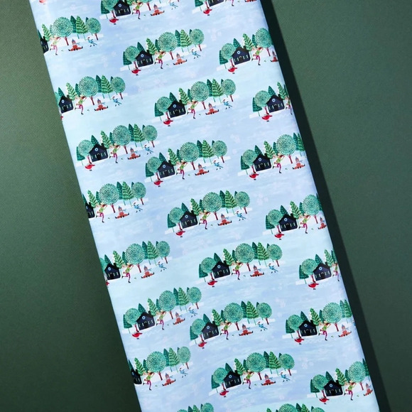 4 rolls Anthropologie Christmas Holiday Gift Wrap Paper - Picture 2 of 2